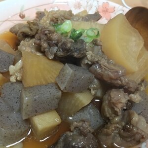 圧力鍋で☆やわらか牛すじ煮込み